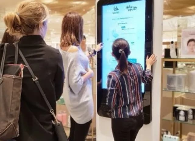 lululab AI kiosk installed at Dubai Mall