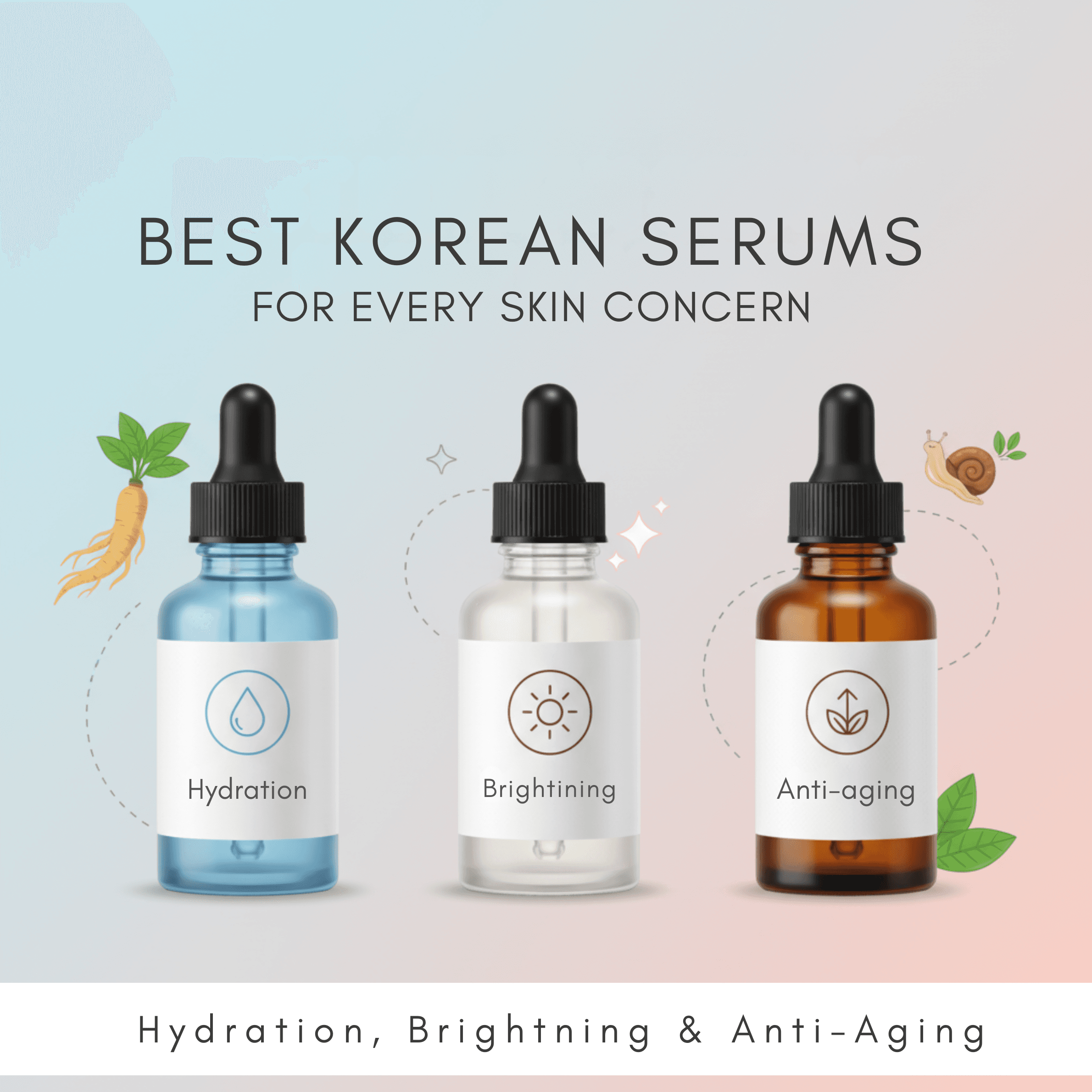 Best Korean Serums for Every Skin Concern: Hydration, Brightening, and Anti-Aging